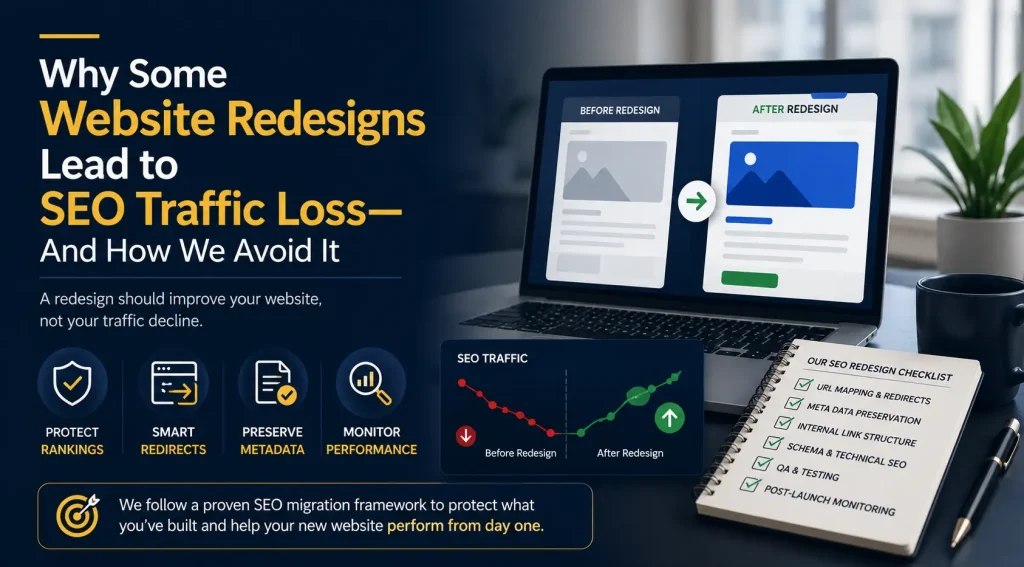 Why website redesigns impact SEO traffic